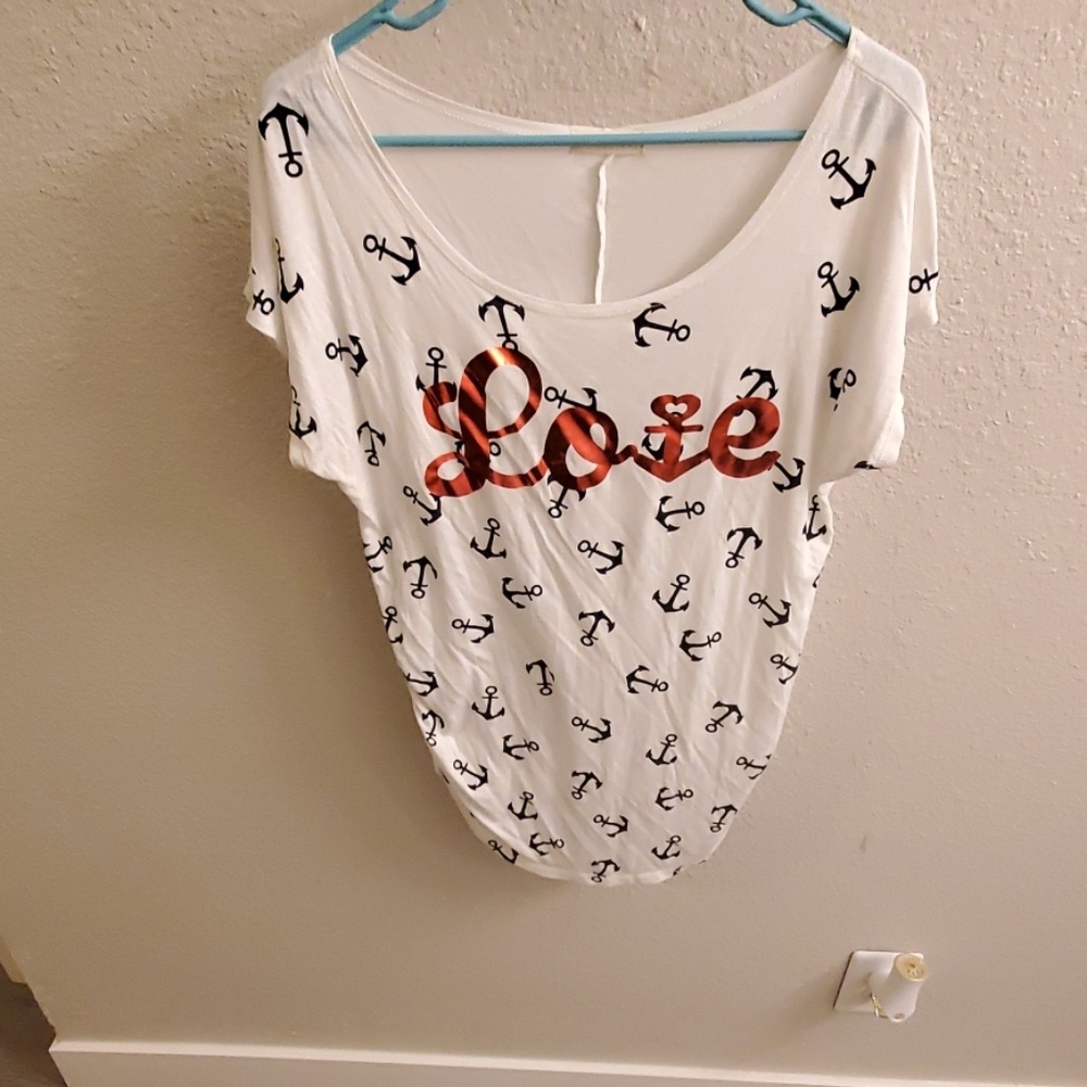 Love anchor maternity shirt